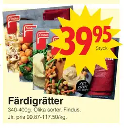 Matöppet Färdigrätter erbjuda