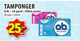 Matvärlden Tensta TAMPONGER erbjuda