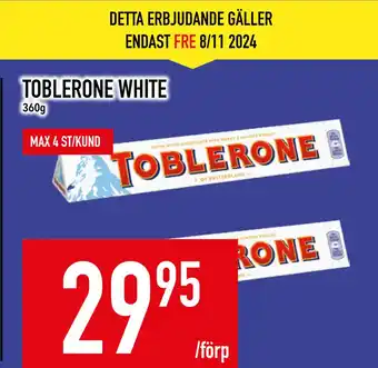 Matdax TOBLERONE WHITE erbjuda