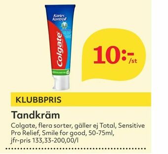 Hemköp Tandkräm erbjuda