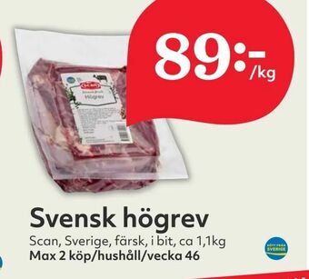 Hemköp Svensk högrev erbjuda