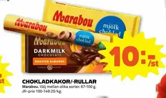 Stora Coop Chokladkakor/-rullar erbjuda