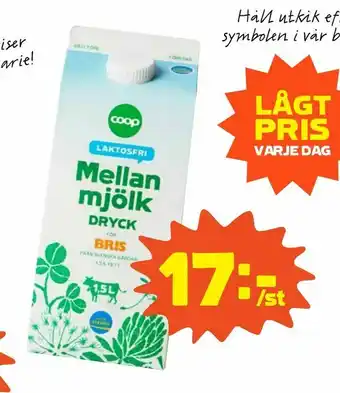 Mellanmjölk laktosfri