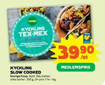 Stora Coop Kyckling slow cooked erbjuda