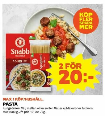 Coop Extra Pasta erbjuda