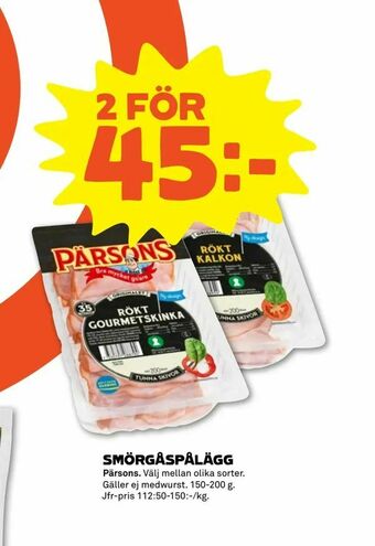 Coop Forum Smörgåspålägg erbjuda