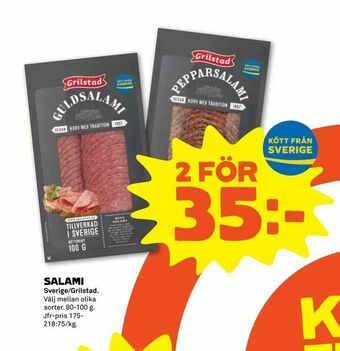 Coop Forum Salami erbjuda