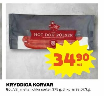 Coop Konsum Kryddiga korvar erbjuda