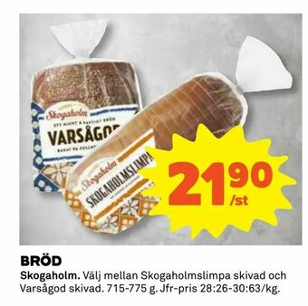 Coop Konsum Bröd erbjuda