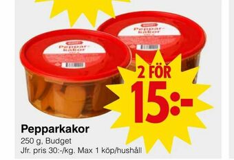 Matöppet Pepparkakor erbjuda