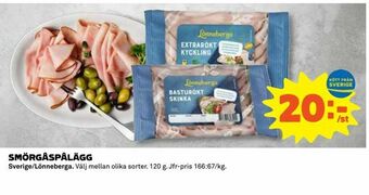 Coop Konsum Smörgåspålägg erbjuda
