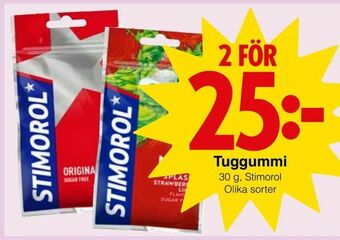 Matöppet Tuggummi erbjuda