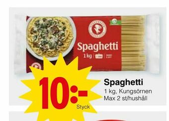 Matöppet Spaghetti erbjuda