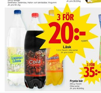 Matöppet Läsk erbjuda