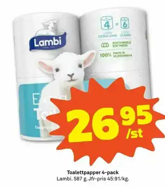 Stora Coop Toalettpapper 4-pack erbjuda