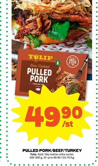 Stora Coop Pulled pork/beef/turkey erbjuda