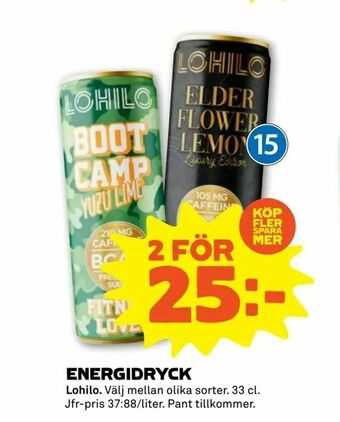 Stora Coop Energidryck erbjuda