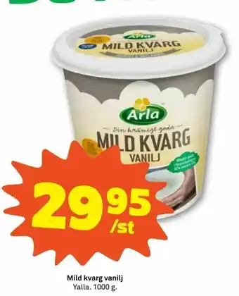 Stora Coop Mild kvarg vanilj erbjuda