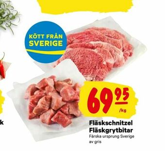 City Gross Fläskschnitzel Fläskgrytbitar erbjuda