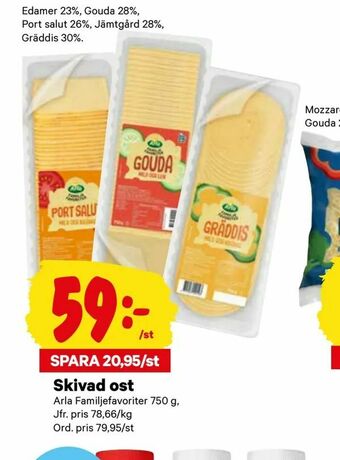 City Gross Skivad ost erbjuda