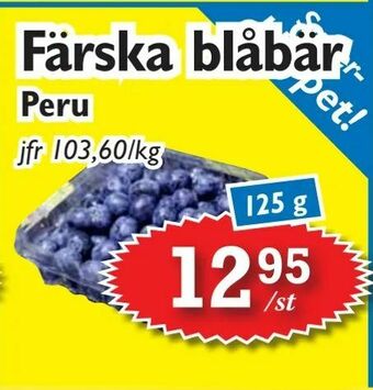 T-jarlen Färska blåbär erbjuda