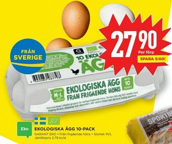 Willys Ekologiska ägg 10-pack erbjuda