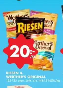 ÖoB Riesen & werther's original erbjuda