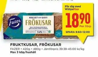 Willys Hemma Fruktkusar, frökusar erbjuda