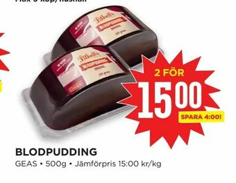 Willys Hemma Blodpudding erbjuda