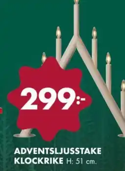 ÖoB Adventsljusstake klockrike erbjuda