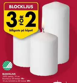 ÖoB Blockljus erbjuda