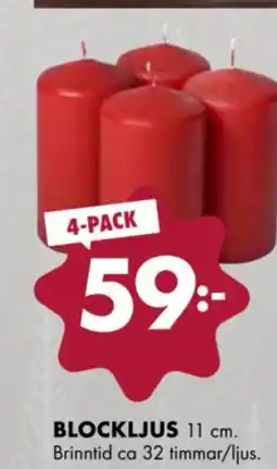 ÖoB Blockljus erbjuda