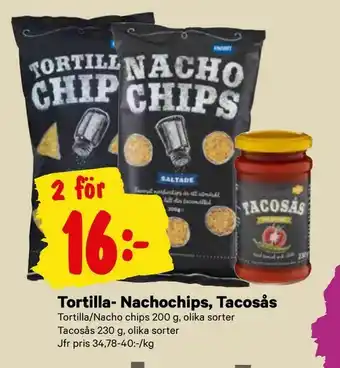 City Gross Tortilla- Nachochips, Tacosås erbjuda