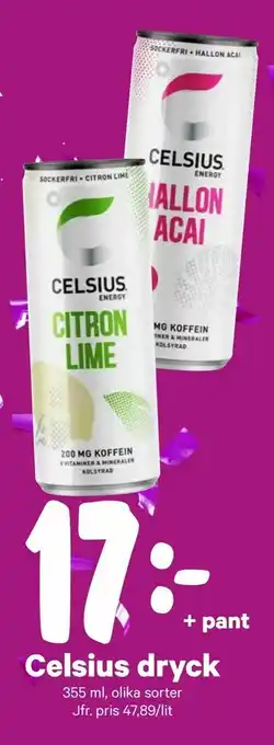 Celsius dryck