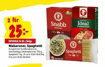 City Gross Makaroner, Spaghetti erbjuda