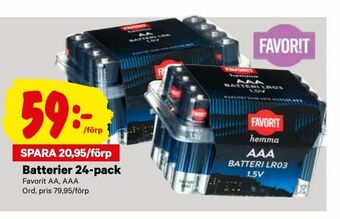 City Gross Batterier 24-pack erbjuda