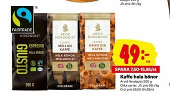 City Gross Kaffe hela bönor erbjuda