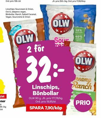 City Gross Linschips, Bönbollar erbjuda
