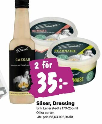 City Gross Såser, Dressing erbjuda