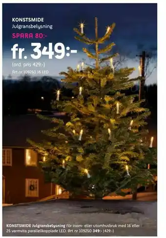KONSTSMIDE. Julgransbelysning