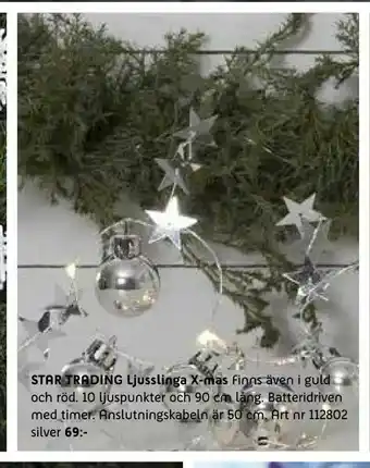 Elon STAR TRADING Ljusslinga X-mas erbjuda