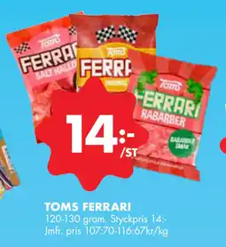 ÖoB TOMS FERRARI erbjuda
