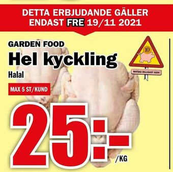 Matdax Hel kyckling erbjuda