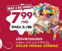 ÖoB LÖSVIKTSGODIS erbjuda