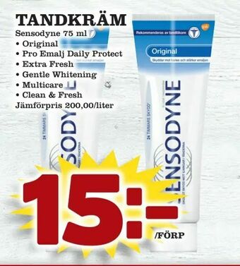 Matdax Tandkräm erbjuda
