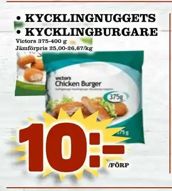 Matdax Kycklingnuggets • kycklingburgare erbjuda