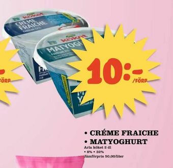 Matvärlden Tensta Créme fraiche • matyoghurt erbjuda