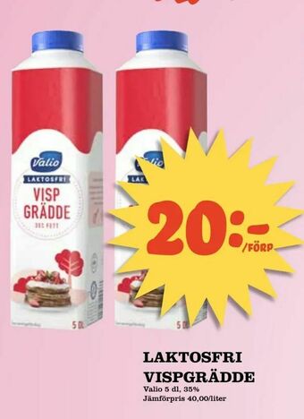 Matvärlden Tensta Laktosfri vispgrädde erbjuda