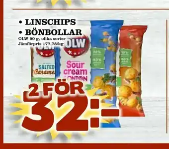 Matvärlden Tensta linschips • bönbollar erbjuda