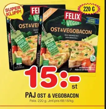 Nya Pulsen Paj ost & vegobacon erbjuda
